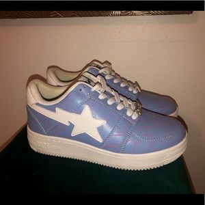 BAPE LINE CAMO BAPESTA LOW PURPLE- MENS 6, WOMEN’S 8